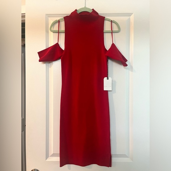 NWT LEITH BODYCON RED DRESS - Picture 4 of 7